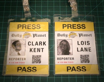 Lois lane Etsy picture about Clark Kent Press Pass Printable titled Lois lane Etsy